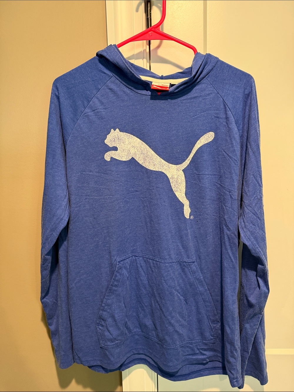 Puma Royal Blue Hoodie with White Puma Logo